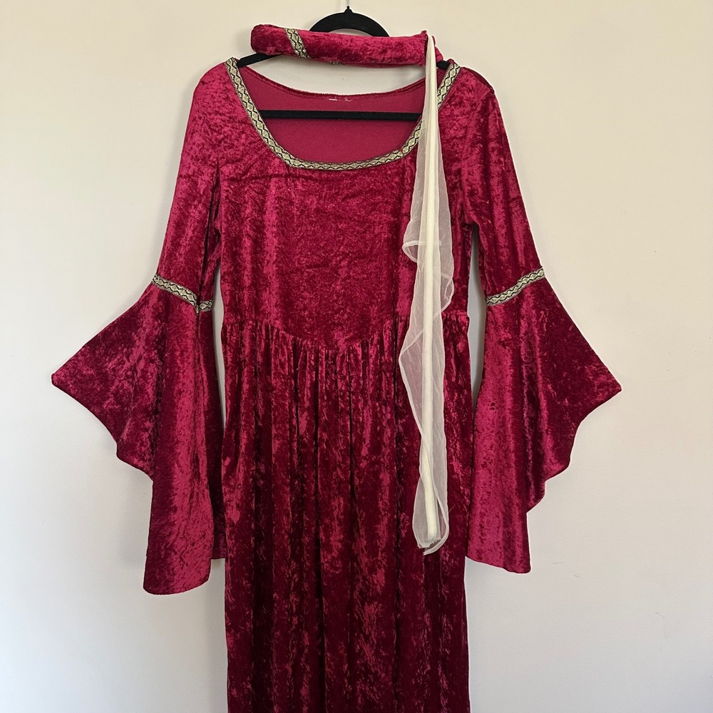 Medieval Princess "Lady Gwenhyfar" Costume Vintage Velvet Renaissance